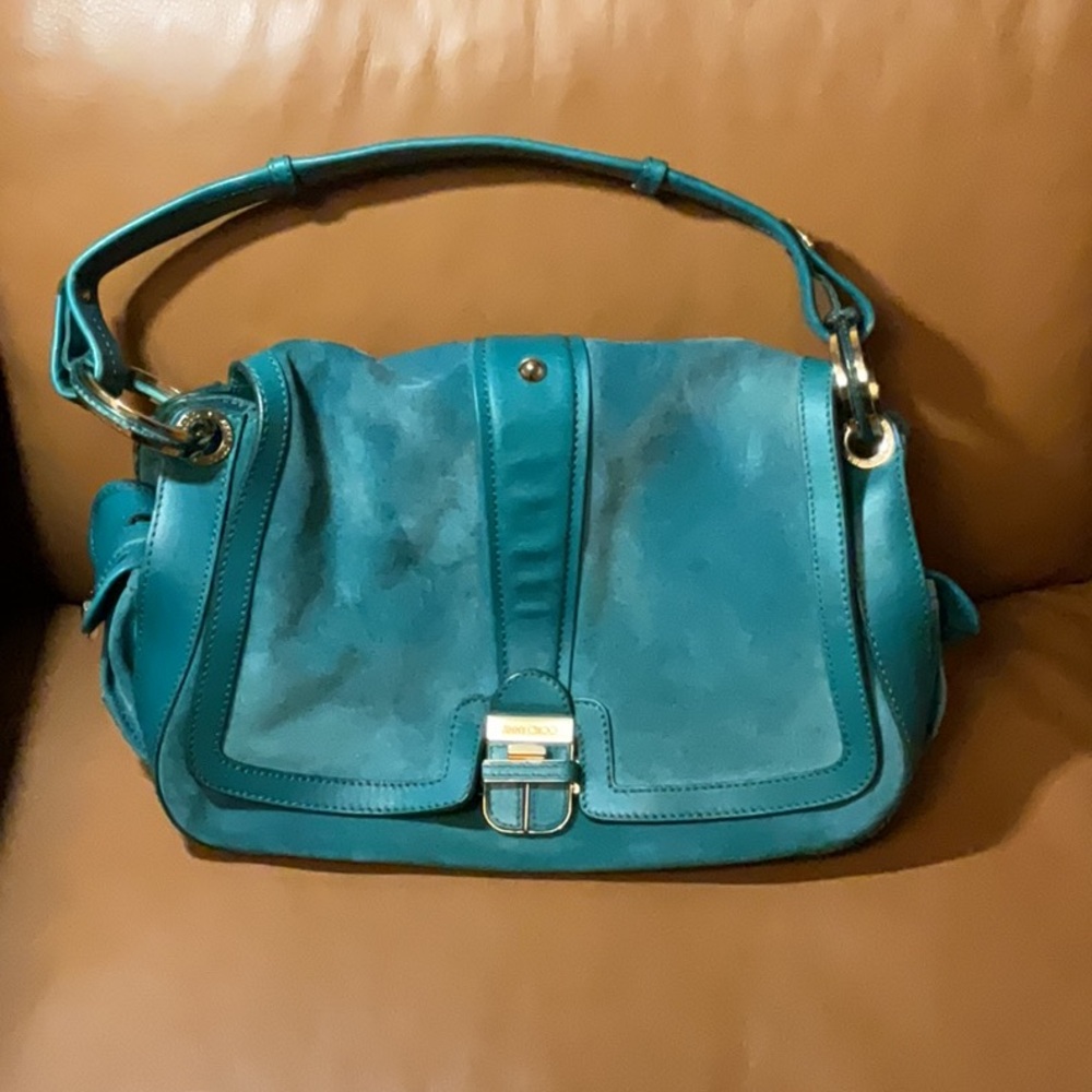 Turquoise Jimmy Choo Hand/Shoulder